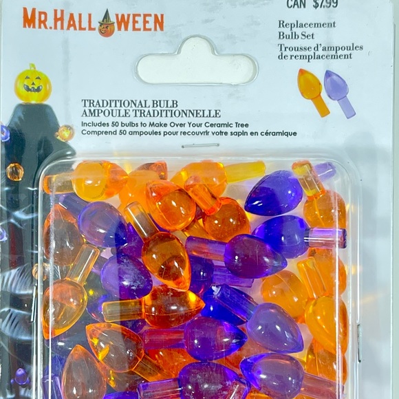 Mr. Halloween Ceramic Tree Replacement Bulbs ~ Traditional ~ 2 Pks ~ 50 Count Ea - Picture 2 of 5